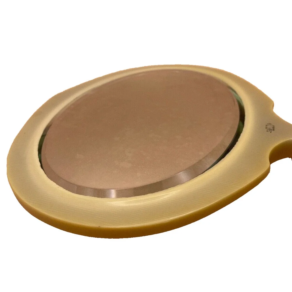 Vintage Hand Mirror 1920s DuPont Pyralin LaBelle Ivory hand mirror- Pre- owned